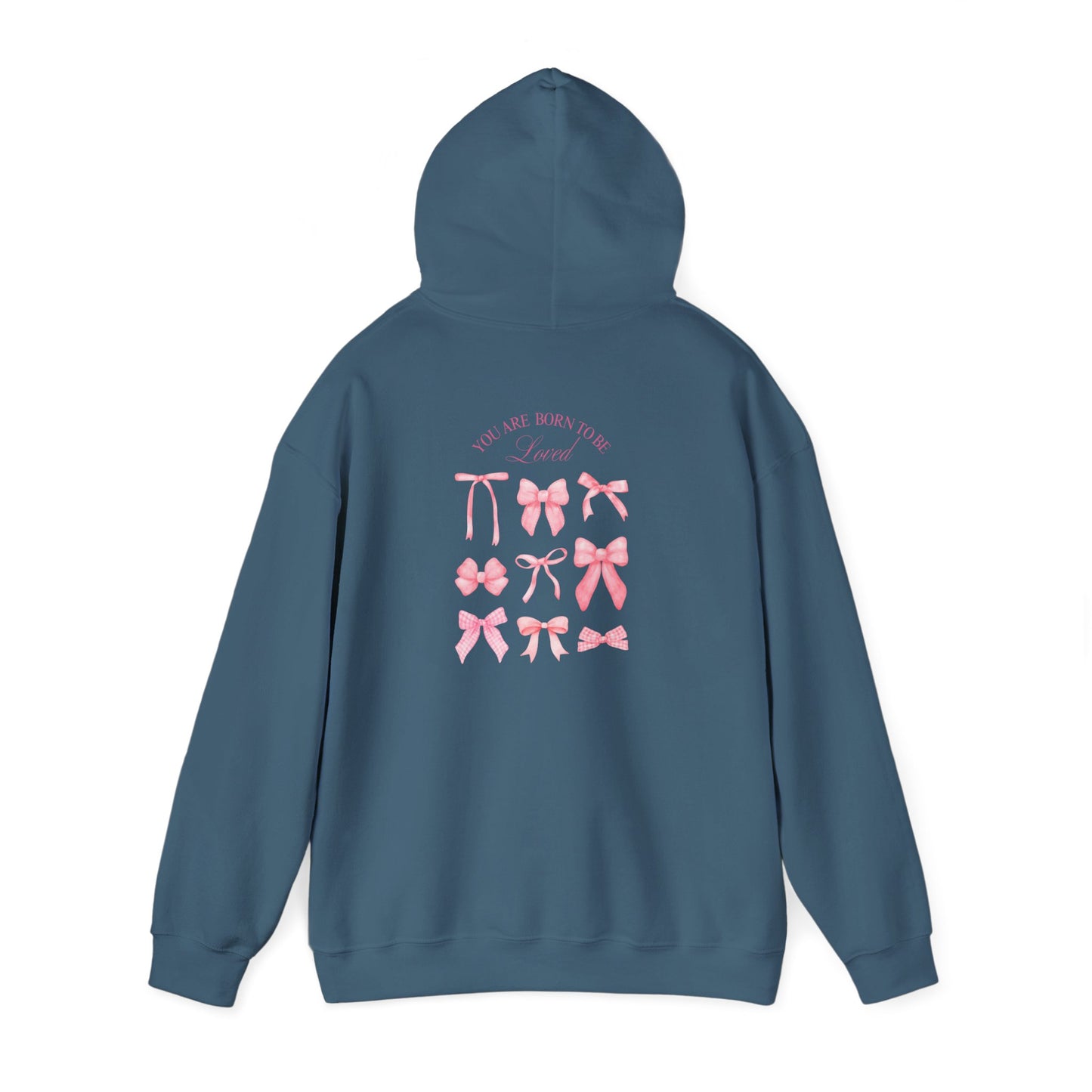 Cute Bow Design Unisex Heavy Blend Hooded Sweatshirt