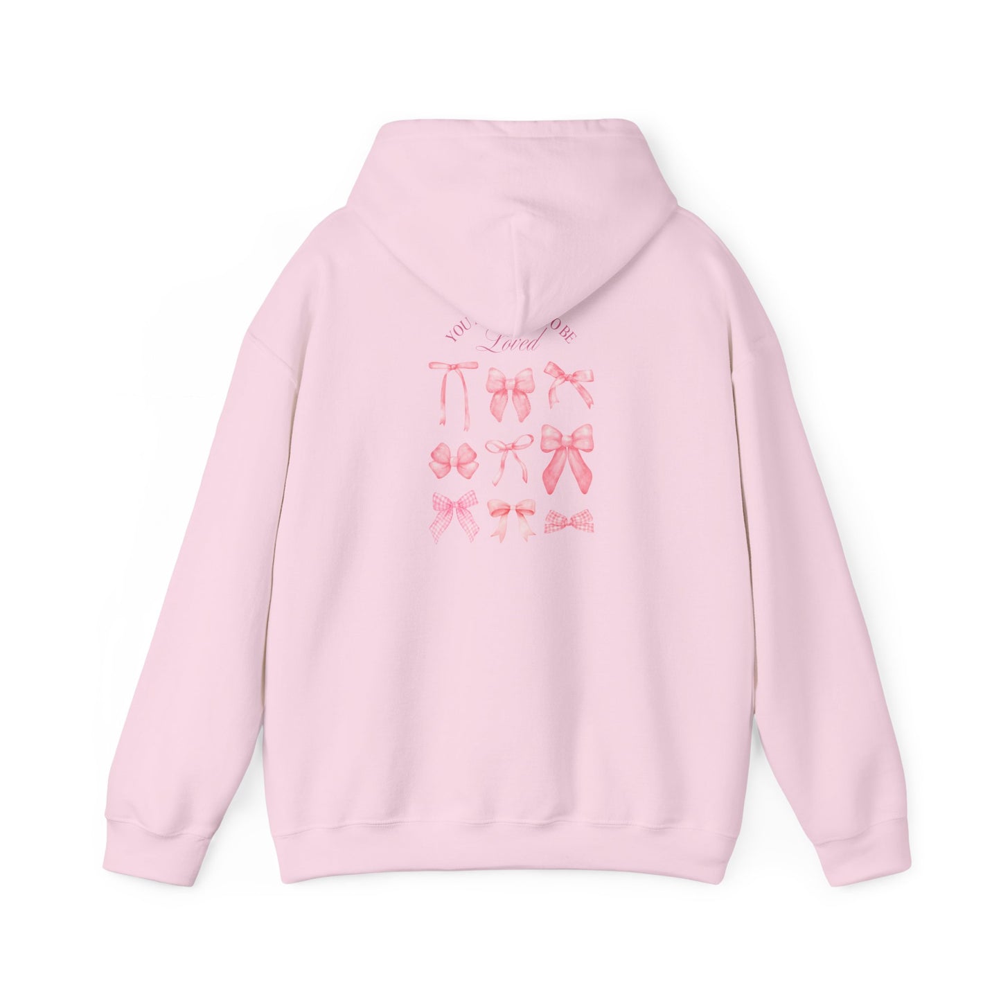 Cute Bow Design Unisex Heavy Blend Hooded Sweatshirt