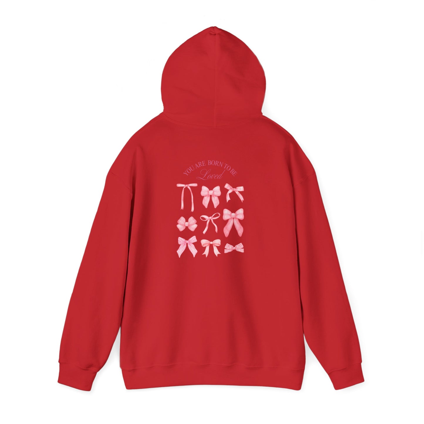 Cute Bow Design Unisex Heavy Blend Hooded Sweatshirt