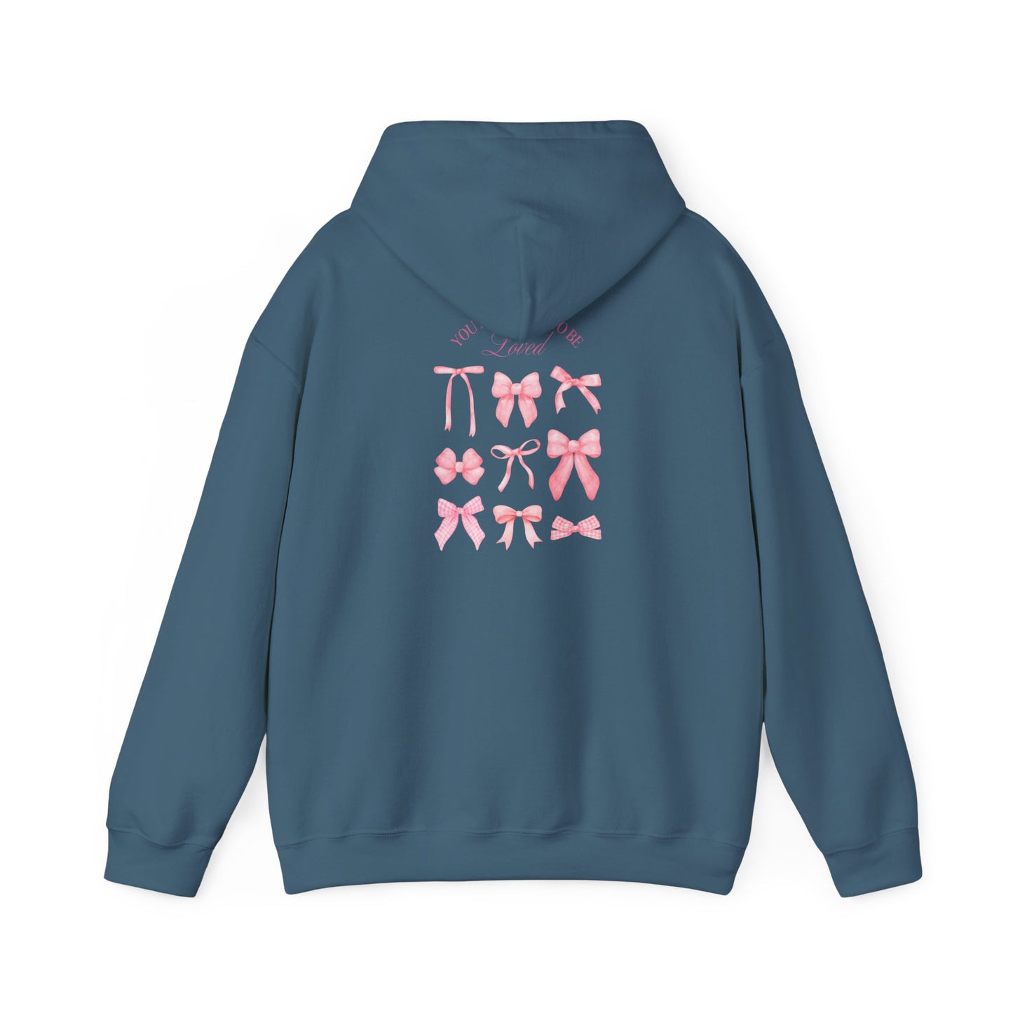 Cute Bow Design Unisex Heavy Blend Hooded Sweatshirt