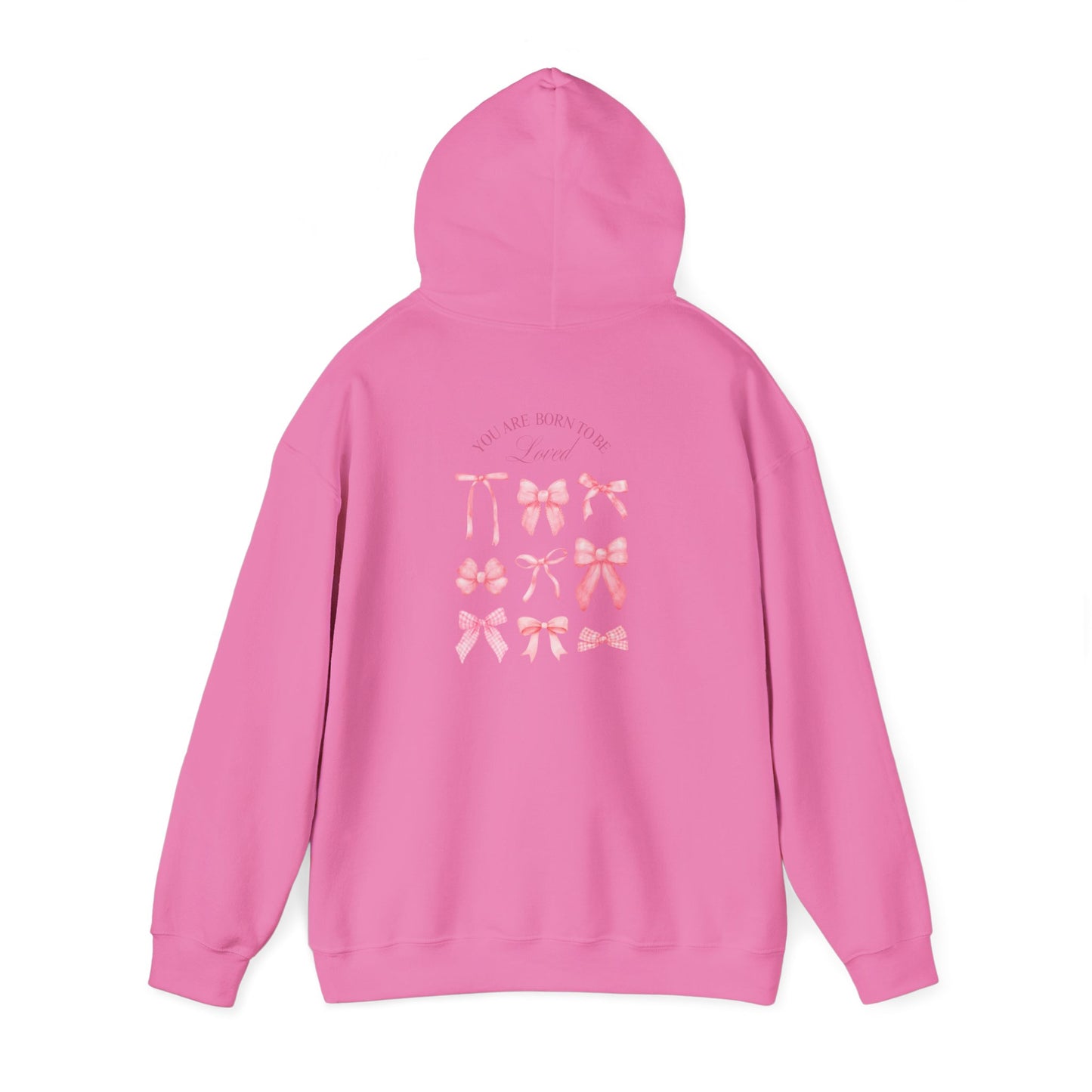 Cute Bow Design Unisex Heavy Blend Hooded Sweatshirt