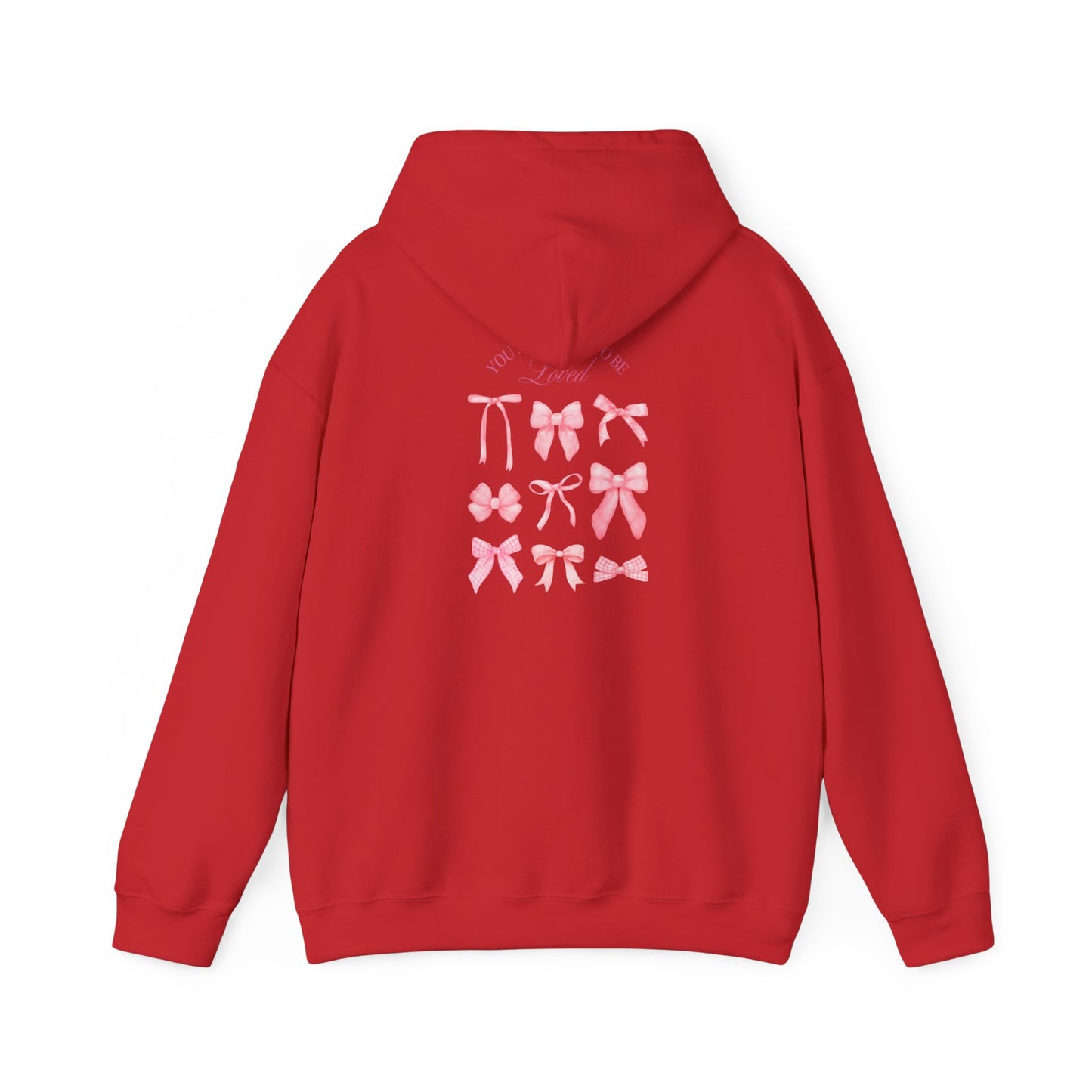 Cute Bow Design Unisex Heavy Blend Hooded Sweatshirt