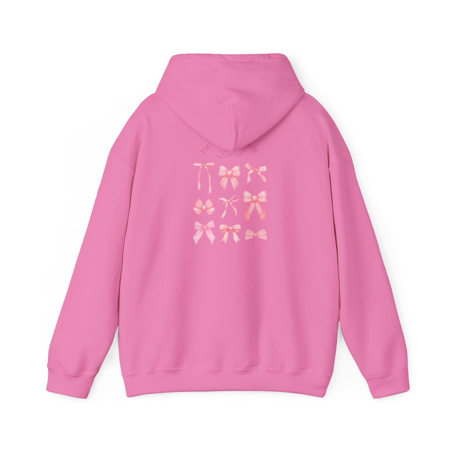 Cute Bow Design Unisex Heavy Blend Hooded Sweatshirt