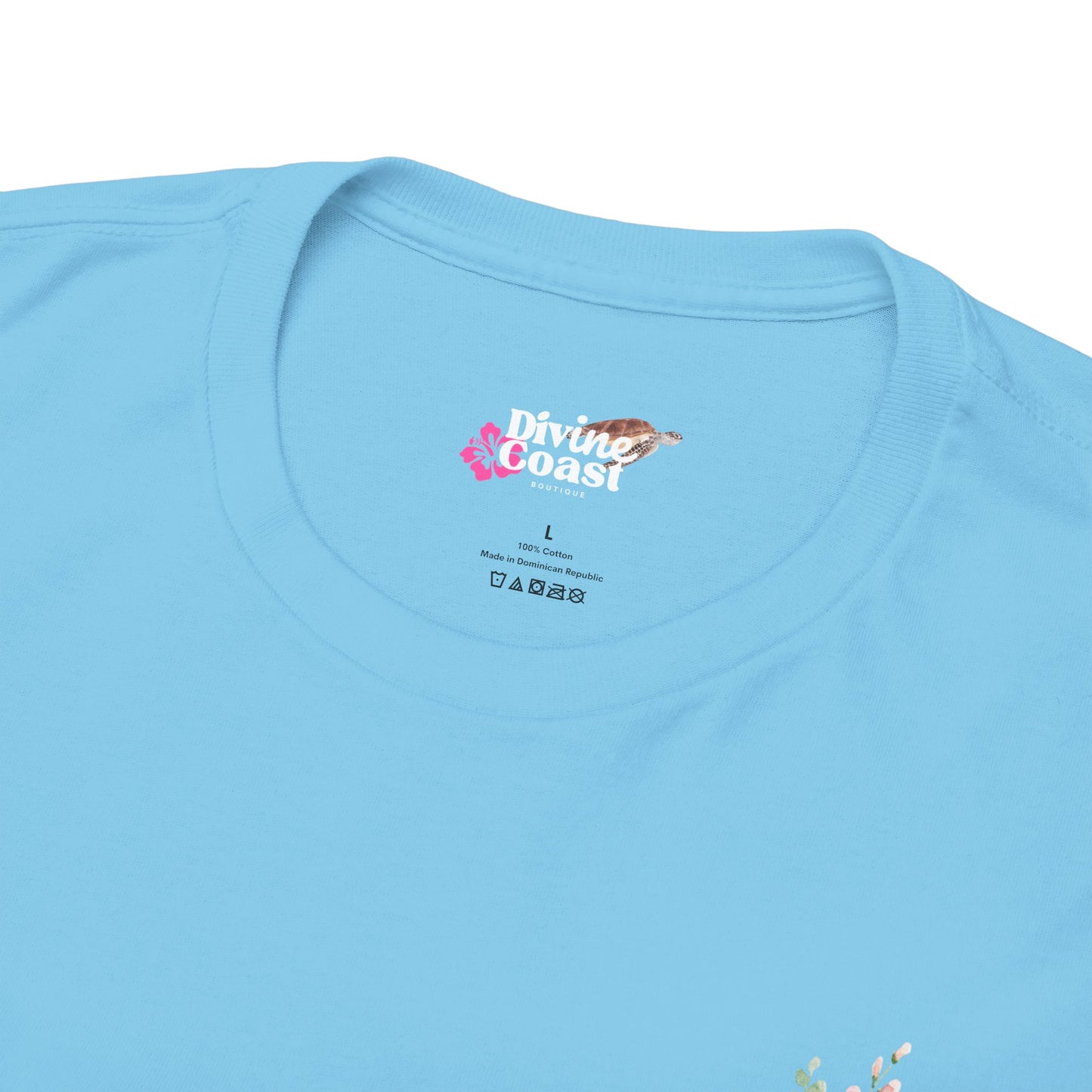 Floral Graphic Unisex Heavy Cotton Tee - "Stay Wild, Flower Child!"
