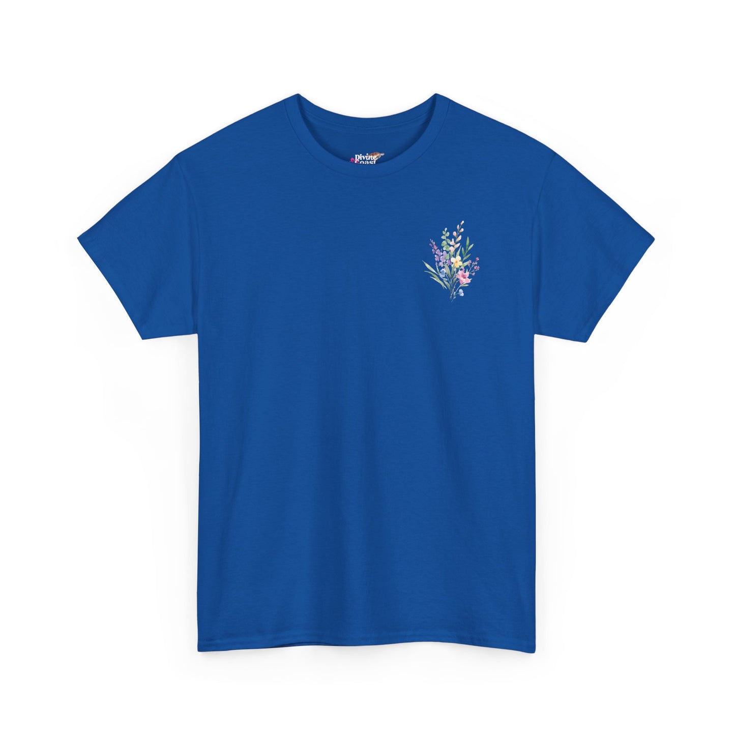 Floral Graphic Unisex Heavy Cotton Tee - "Stay Wild, Flower Child!"