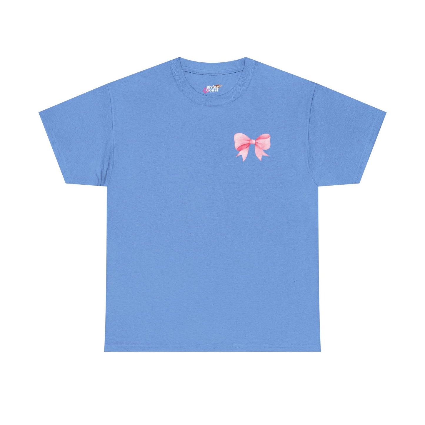 Cute Bow Pattern Unisex Heavy Cotton Tee - Adorable Gift for Bow Lovers