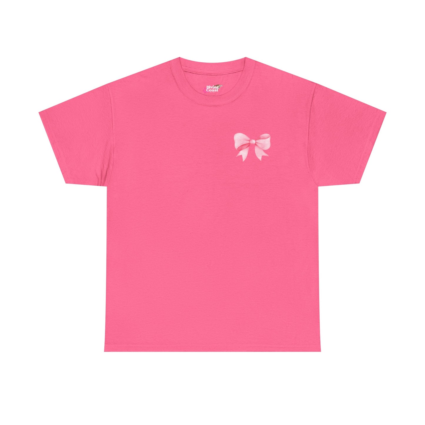 Cute Bow Pattern Unisex Heavy Cotton Tee - Adorable Gift for Bow Lovers